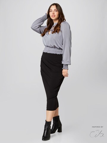 Guido Maria Kretschmer Curvy - Blusa 'Ayana' em cinzento