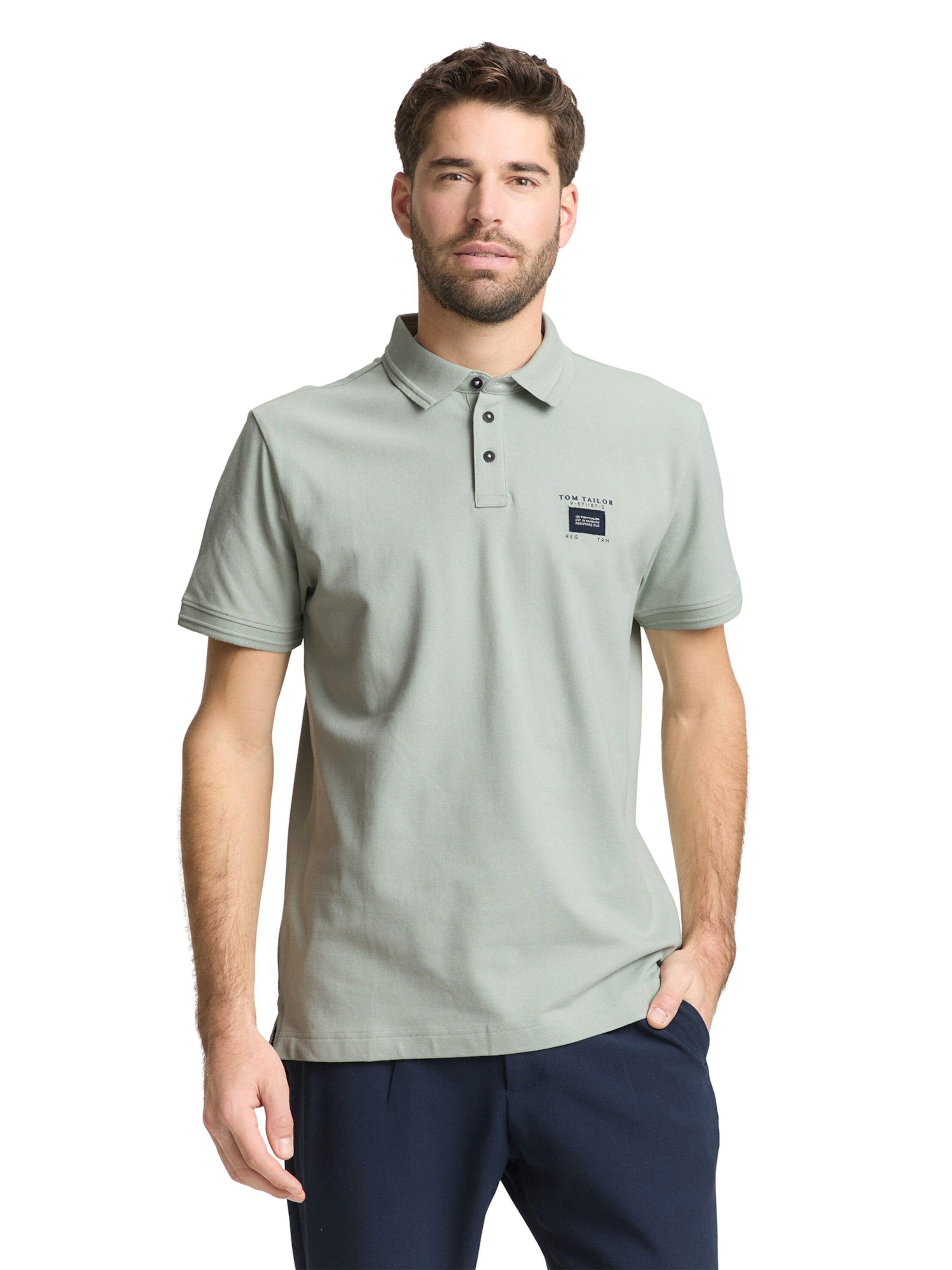 TOM TAILOR Majica | zelena barva: sprednja stran