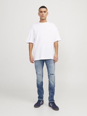 JACK & JONES Slimfit Jeansy 'JJIGlenn JJBlair' w kolorze niebieski