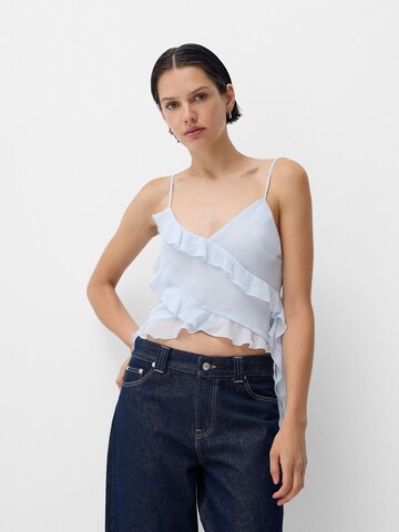 Haut Bershka en bleu : devant