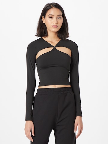 Parallel Lines Shirt in Black: front