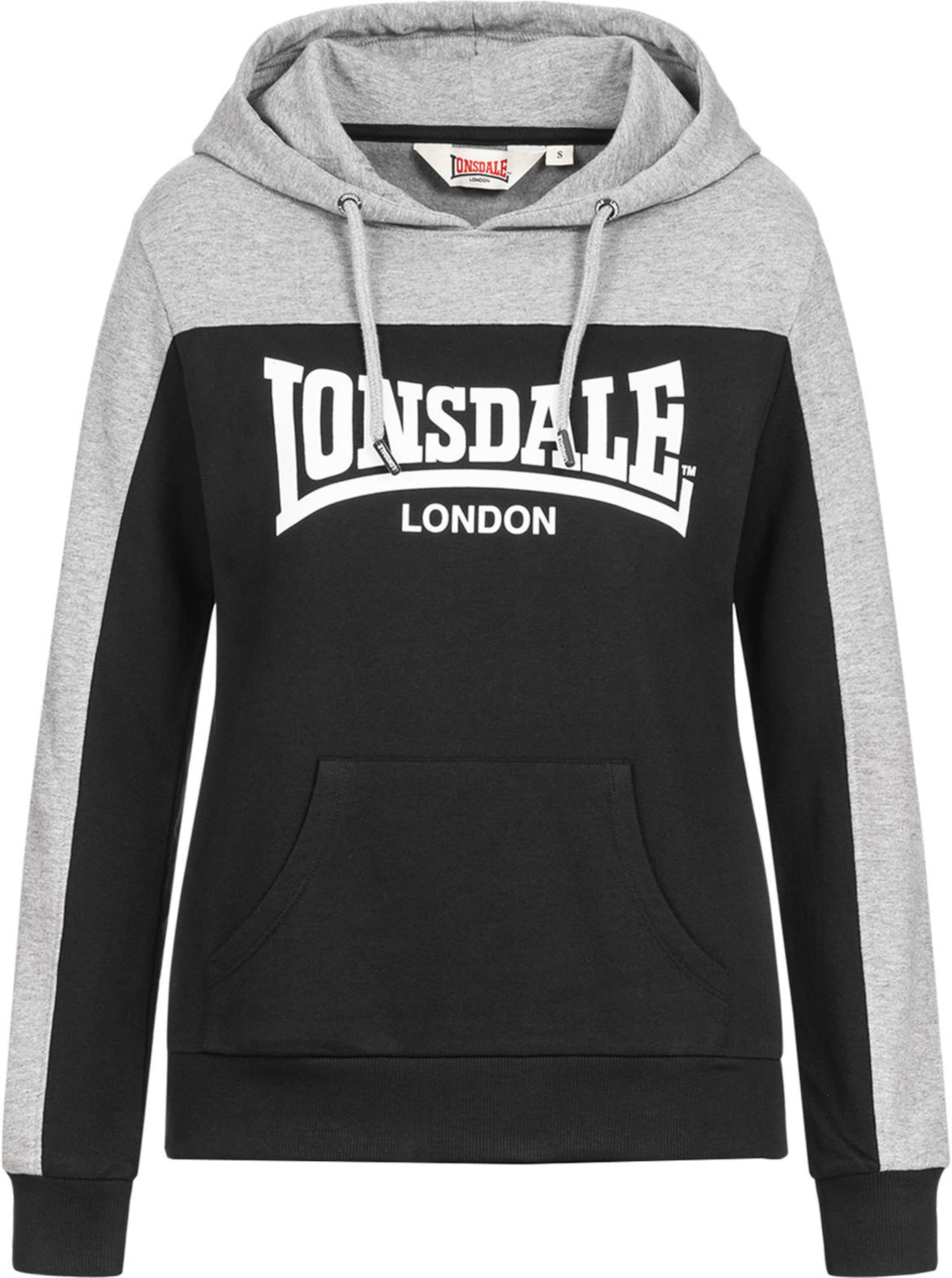 LONSDALE Sweat suit in Black