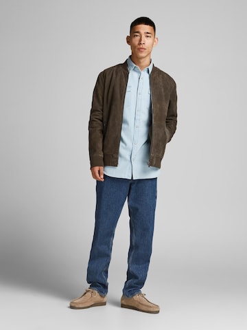 JACK & JONES Regular Fit Hemd 'Sheridan' in Blau