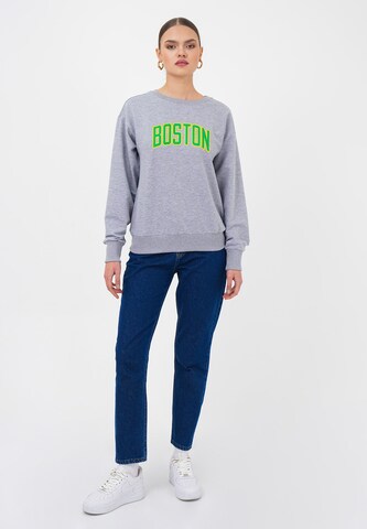 FRESHLIONS Sweatshirt 'Boston' in Grey