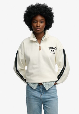 Superdry & Co Sweatshirt 'Country Club' in Beige: front