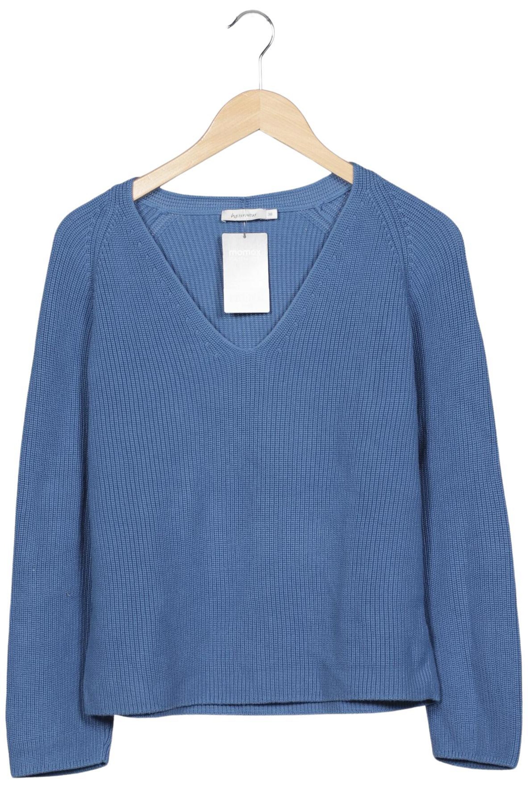hessnatur Sweater & Cardigan in M in Blue: front