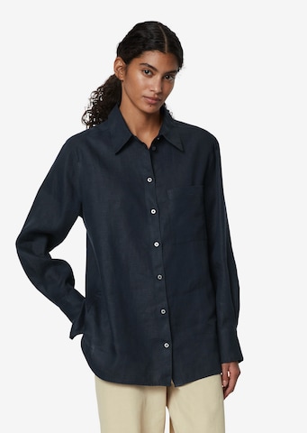 Marc O'Polo Blouse in Blauw: voorkant