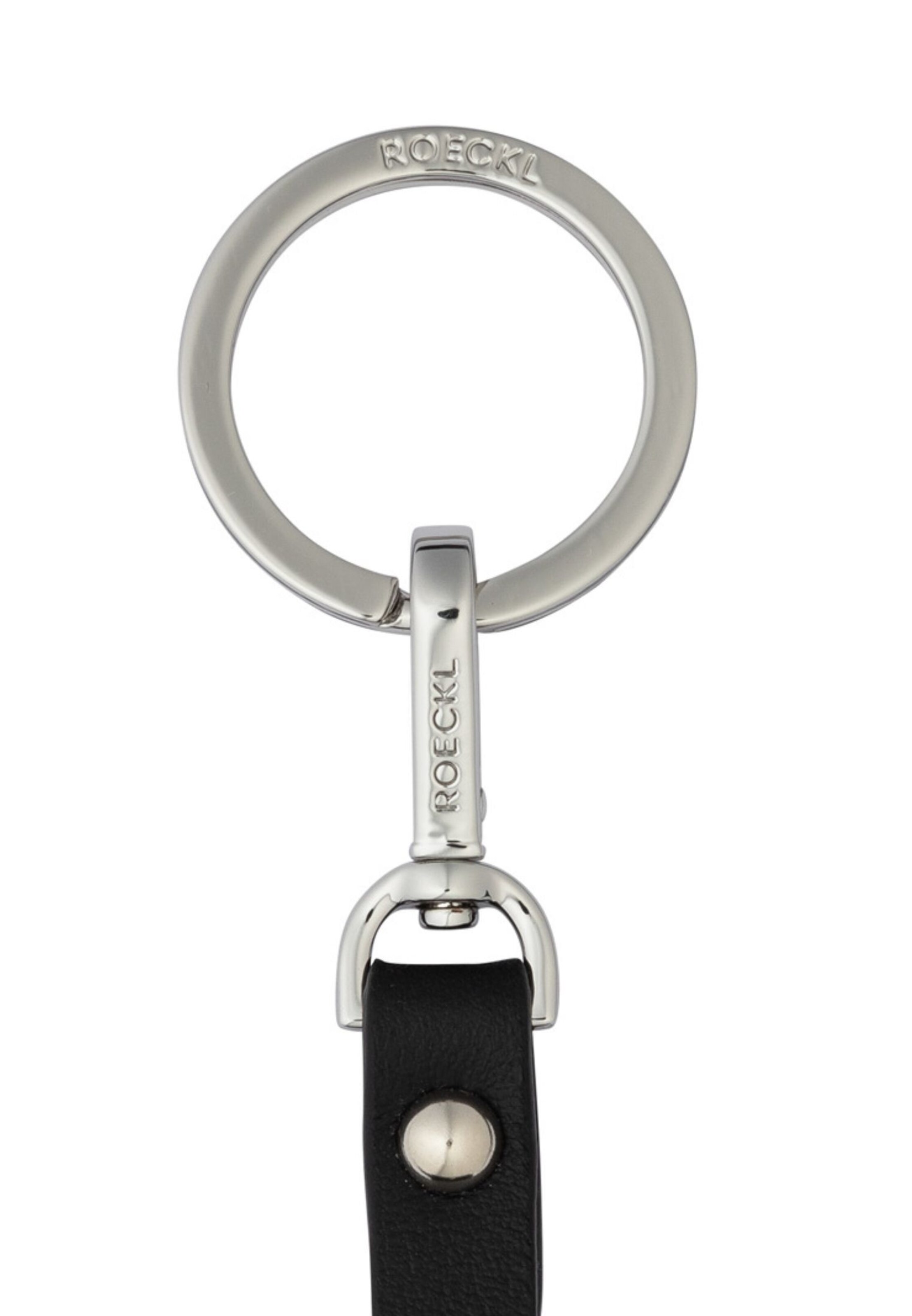 Roeckl Key ring 'HERZBLATTL' in Black
