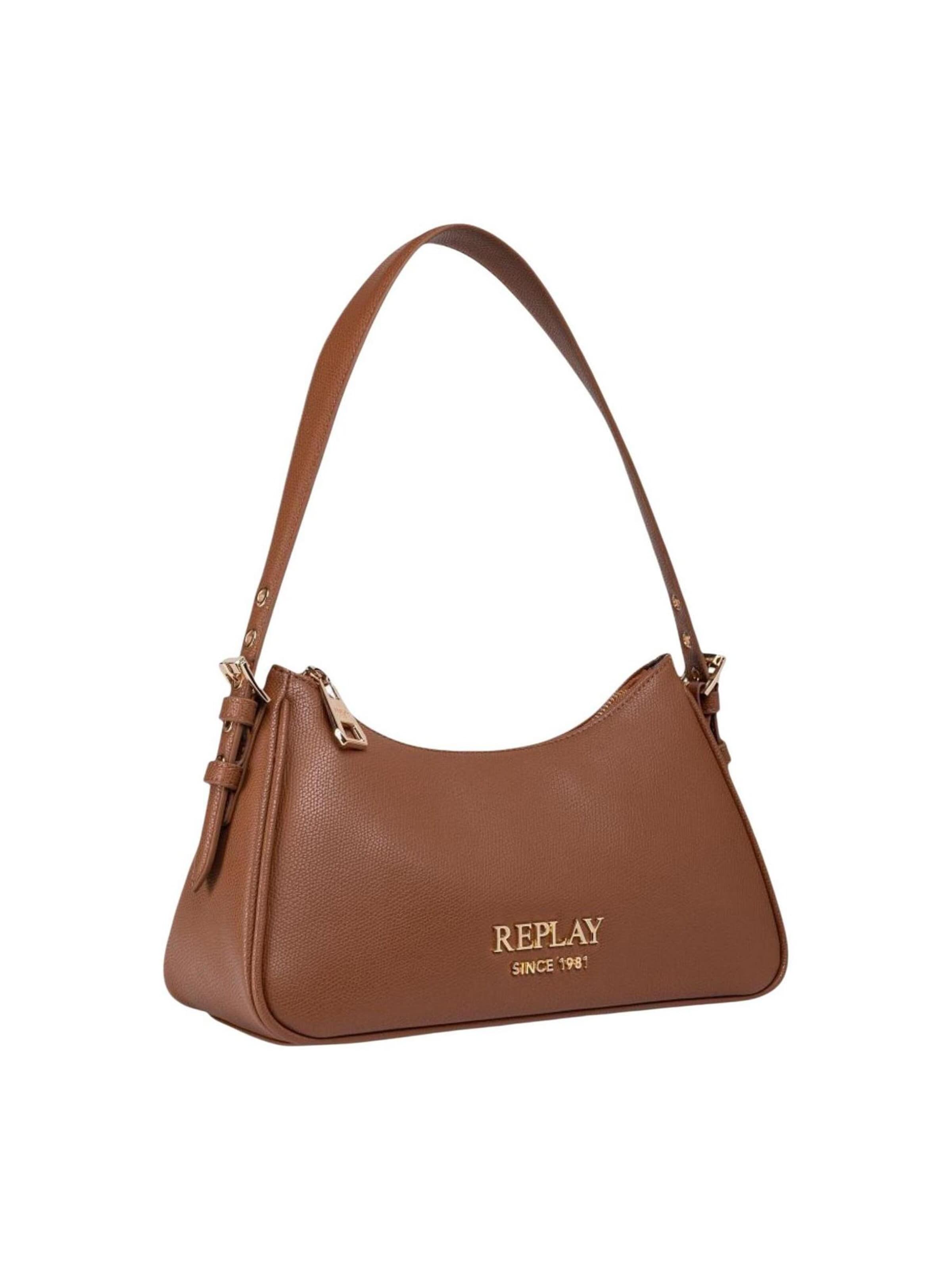 Borsa a spalla 'TEXTURIZED SYNTHETIC FW01A1.000.A7243S' di REPLAY in marrone
