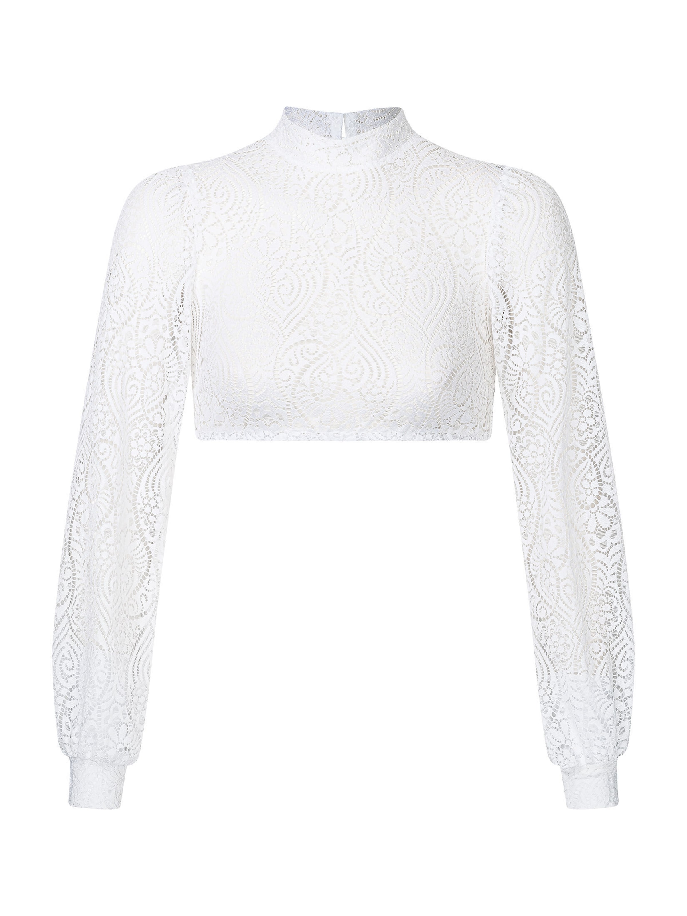 WALDORFF Traditional Blouse 'Dahlia' in White: front