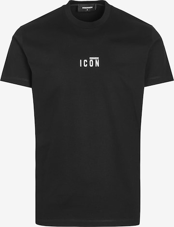 DS2Majica 'Dsquared2 T-Shirt' - crna boja: prednji dio