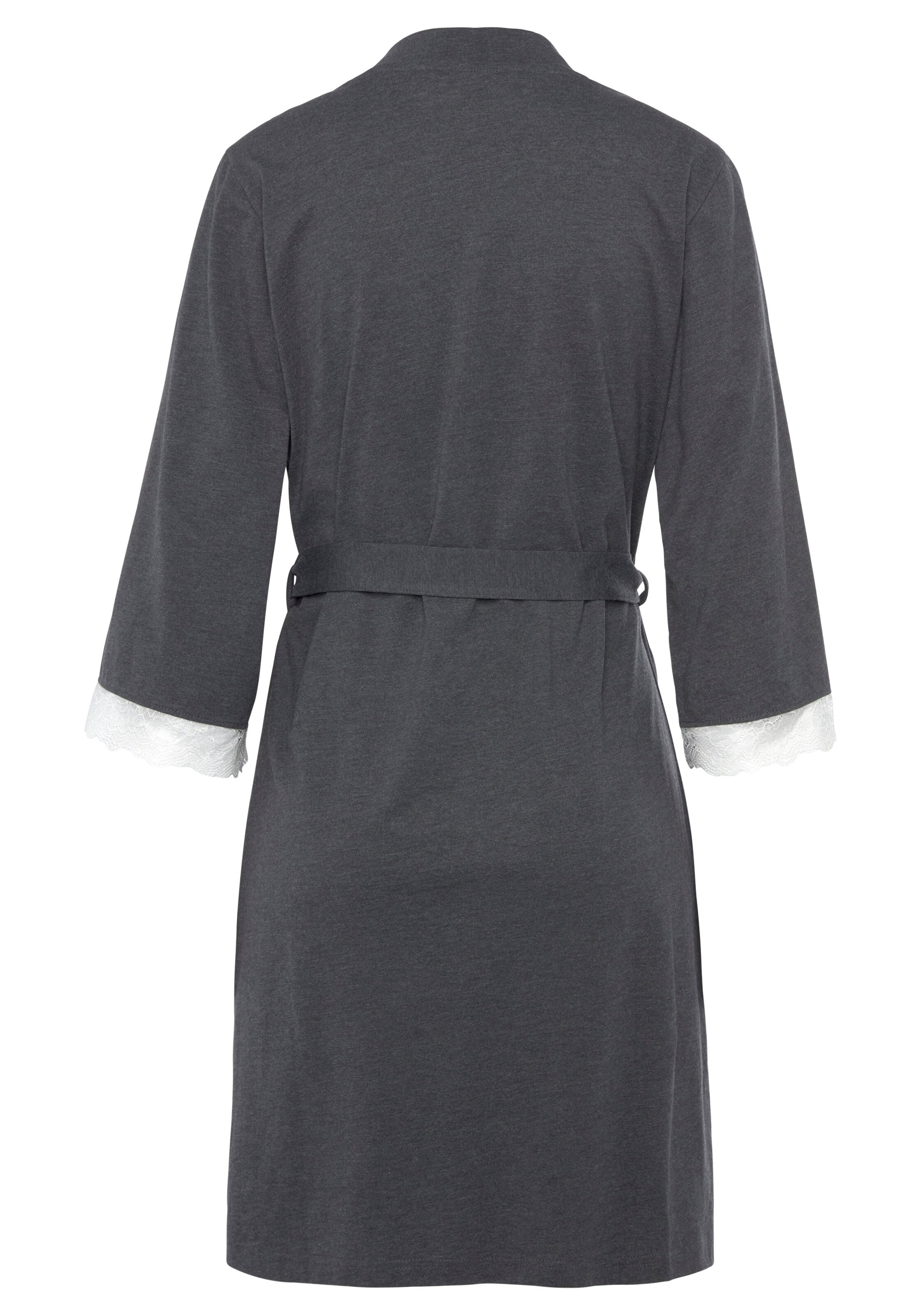 s.Oliver Dressing gown in Grey: back