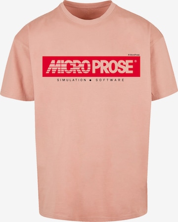 T-Shirt 'MicroProse' F4NT4STIC en rouge : devant