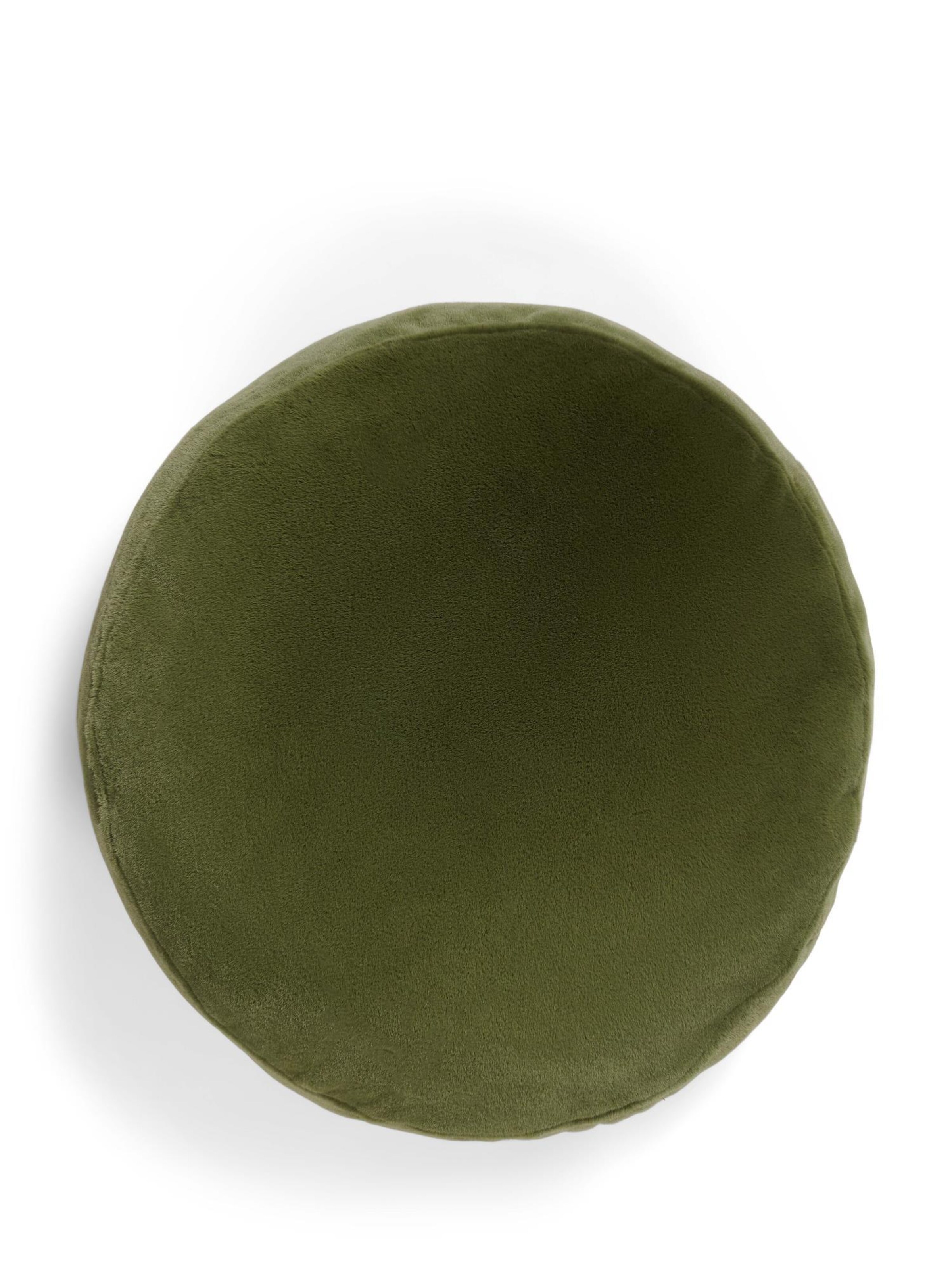 ESSENZA Pillow 'Mads Furry' in Green: front