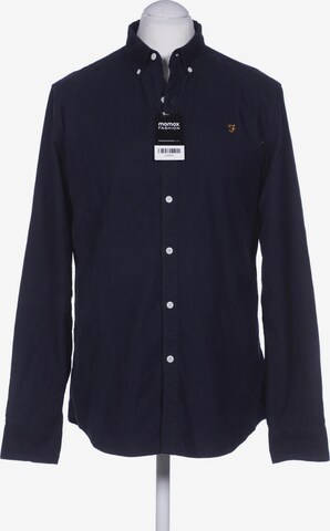 FARAH Button Up Shirt in L in Blue: front