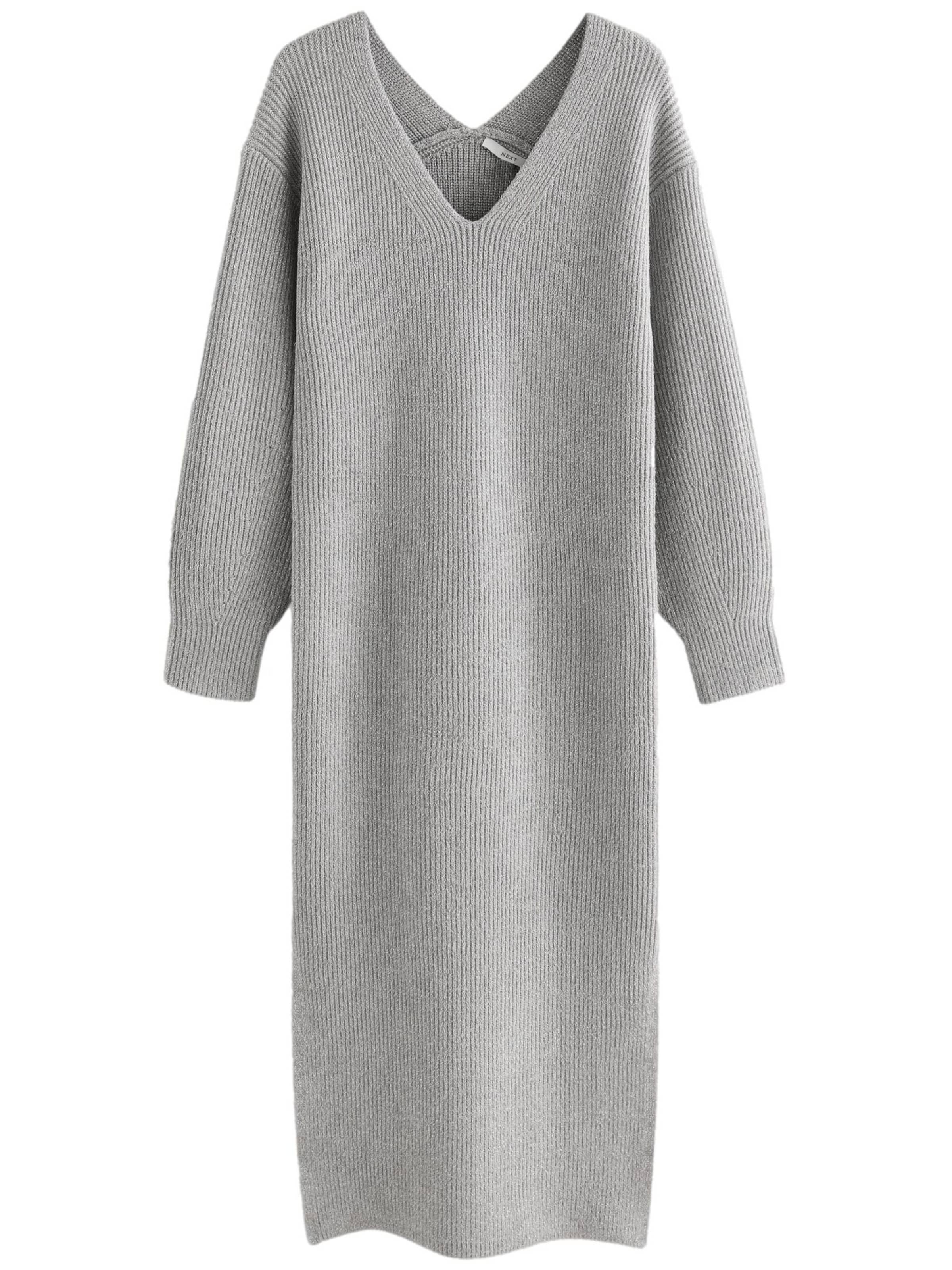 Robes en maille Next en gris : devant