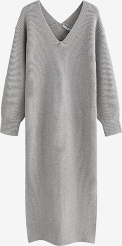 Next Трикотажное платье в Серый: спереди