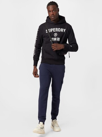 Superdry Športna majica | črna barva