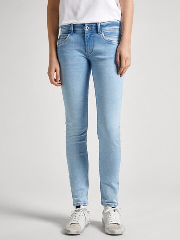 Pepe Jeans Slimfit Jeans in Blauw: voorkant