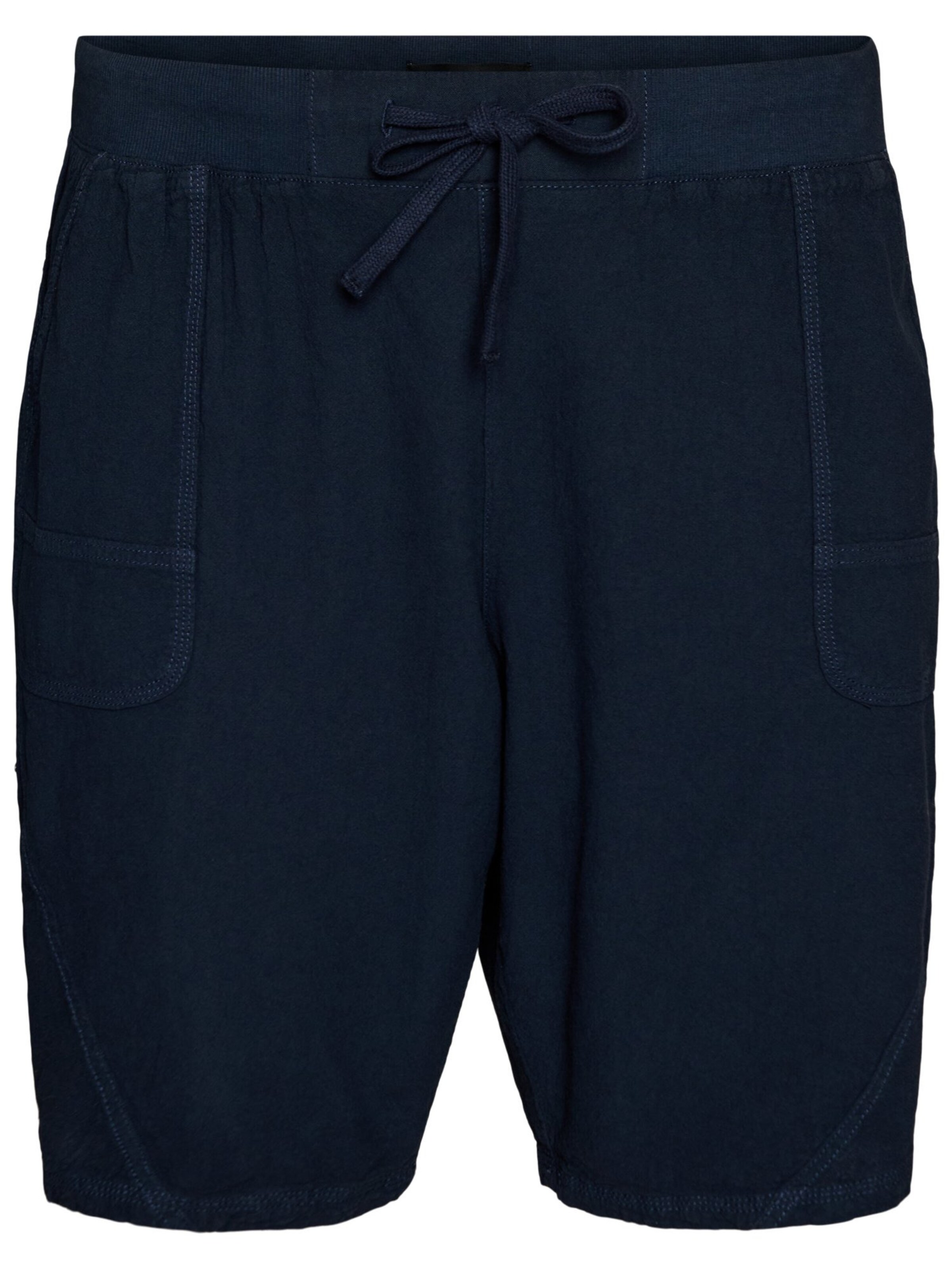 Loosefit Pantalon 'Jeasy' Zizzi en bleu : devant