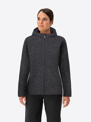 VAUDE Functionele fleece jas 'Tikoma' in Zwart: voorkant