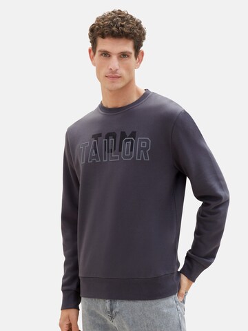 TOM TAILOR Sweatshirt in Grey: front