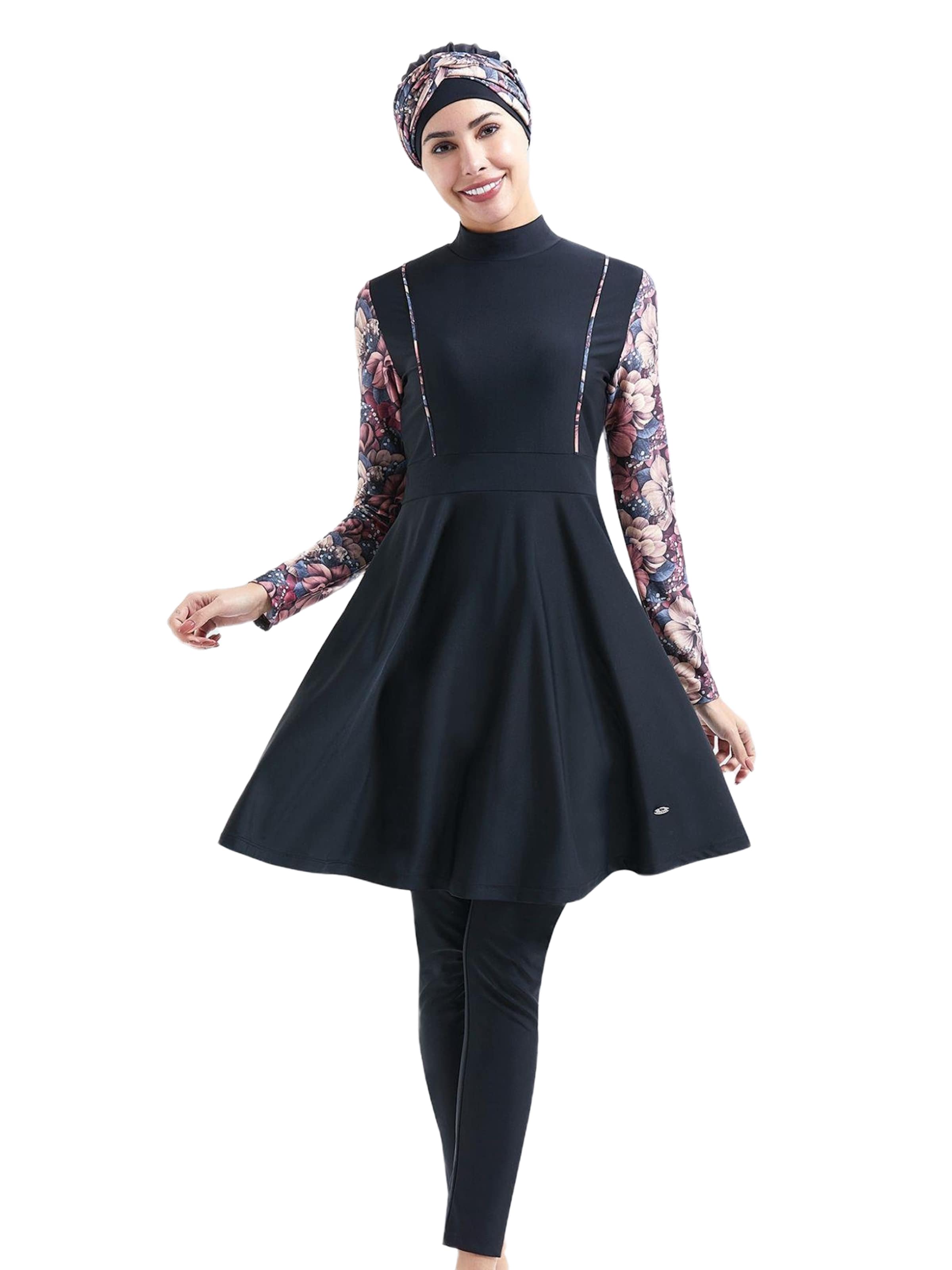 C&City Badpakjurk in Zwart: voorkant