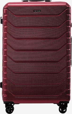 Valisette 'PEAFOWL' WINGS en rouge : devant