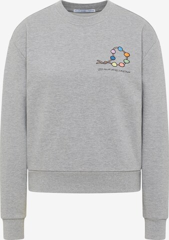 MUSTANG Sweatshirt in Grey: front