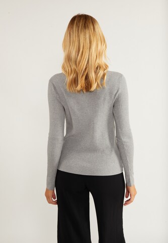 usha BLACK LABEL Knit cardigan in Grey