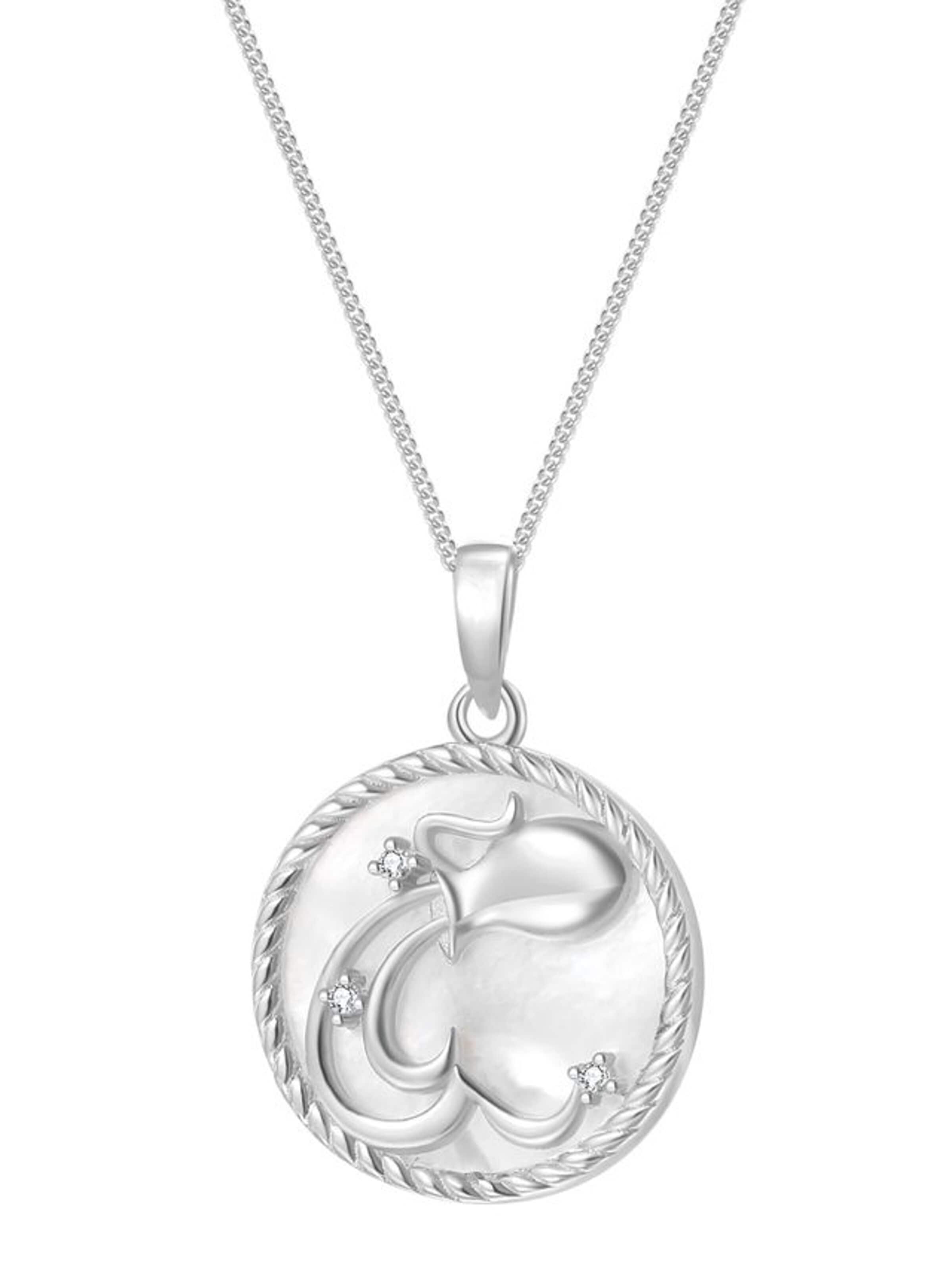 Hey Happiness Kette 'Aquarius'‌‌‌‌‌‌‌‌‌ in Silber: Vorderseite