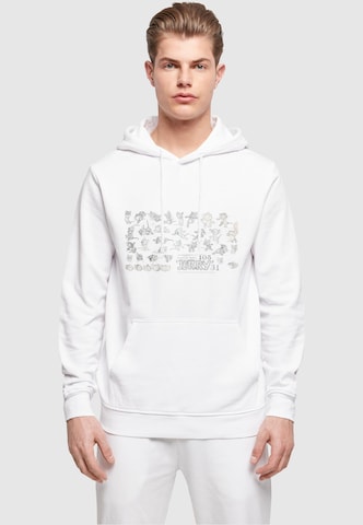 ABSOLUTE CULT Sweatshirt 'Tom And Jerry - Jerry Cartoon Dept' in White: front