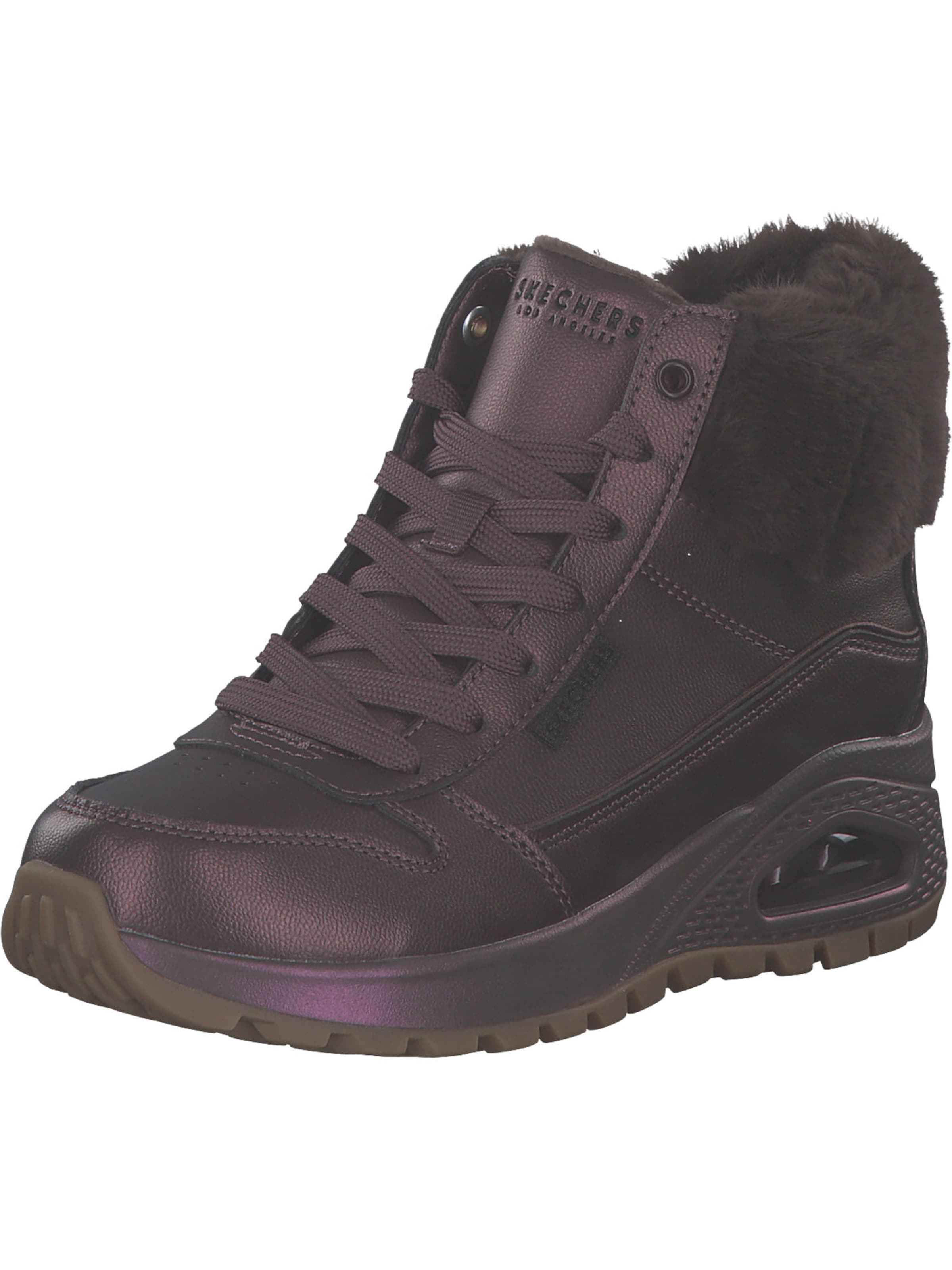 SKECHERS Veterlaarsjes 'UNO RUGGED' in Lila: voorkant