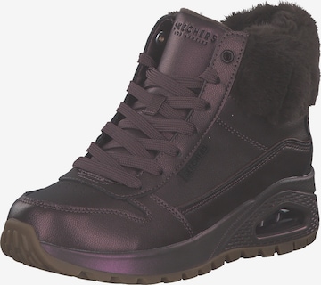 Bottines à lacets 'UNO RUGGED' SKECHERS en violet : devant