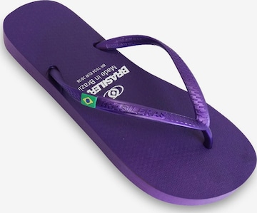 Brasileras - Sapato de praia/banho 'Classic Pearl W' em roxo: frente