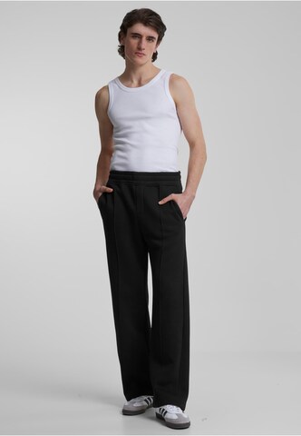 Loosefit Pantalon à plis Prohibited en noir