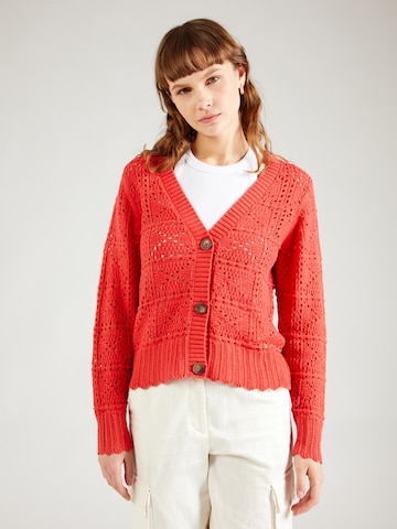 Pepe Jeans Knit Cardigan 'GRACE' in Red: front