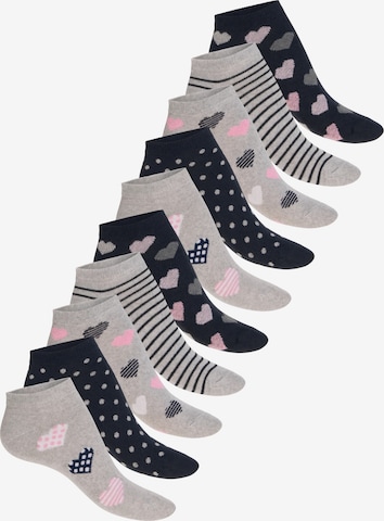 celodoro Ankle Socks 'cute socks' in Grey: front