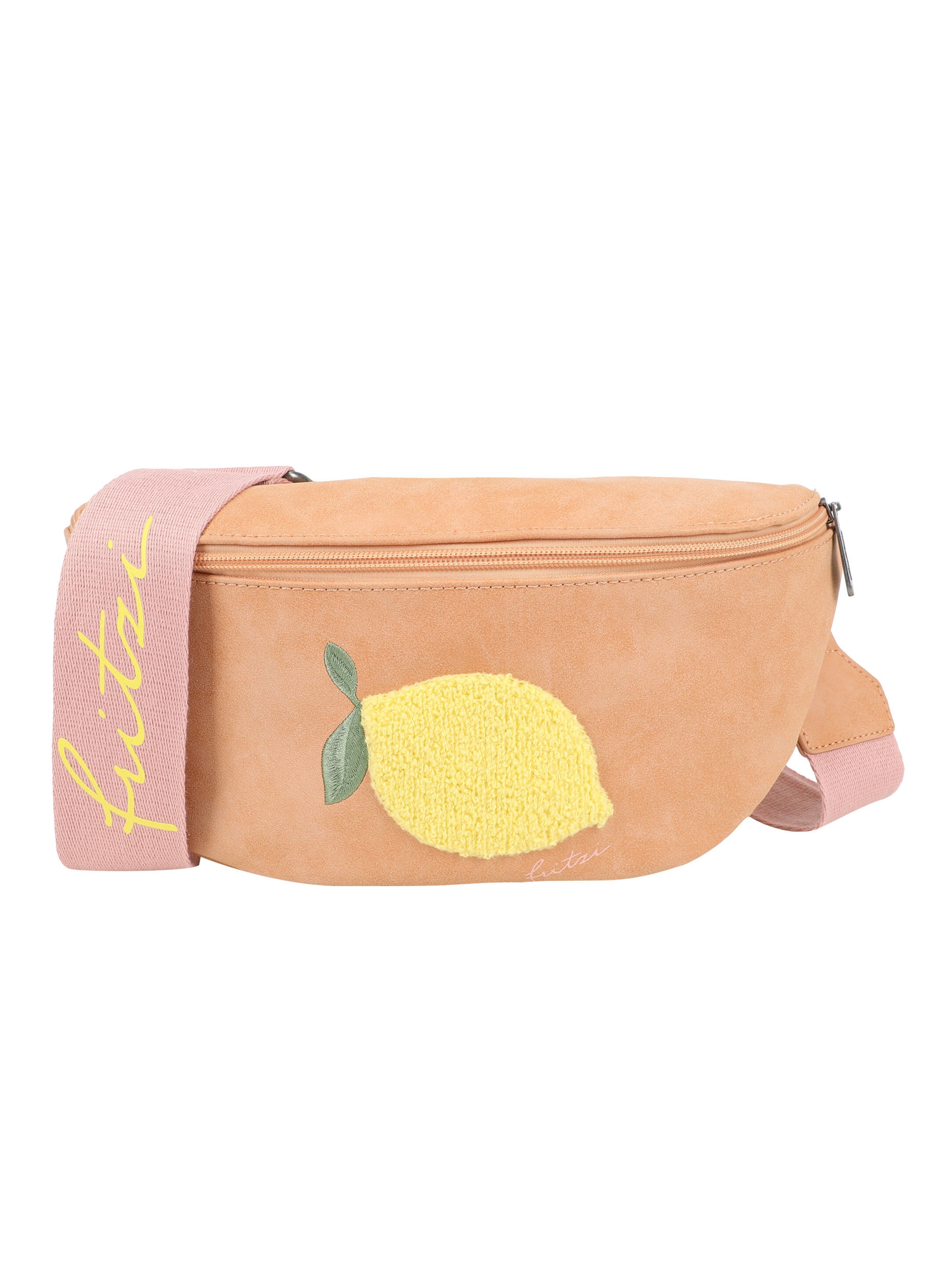 Fritzi aus Preußen Crossbody Bag 'Bum Limited Squeezy Lemon' in Orange: front