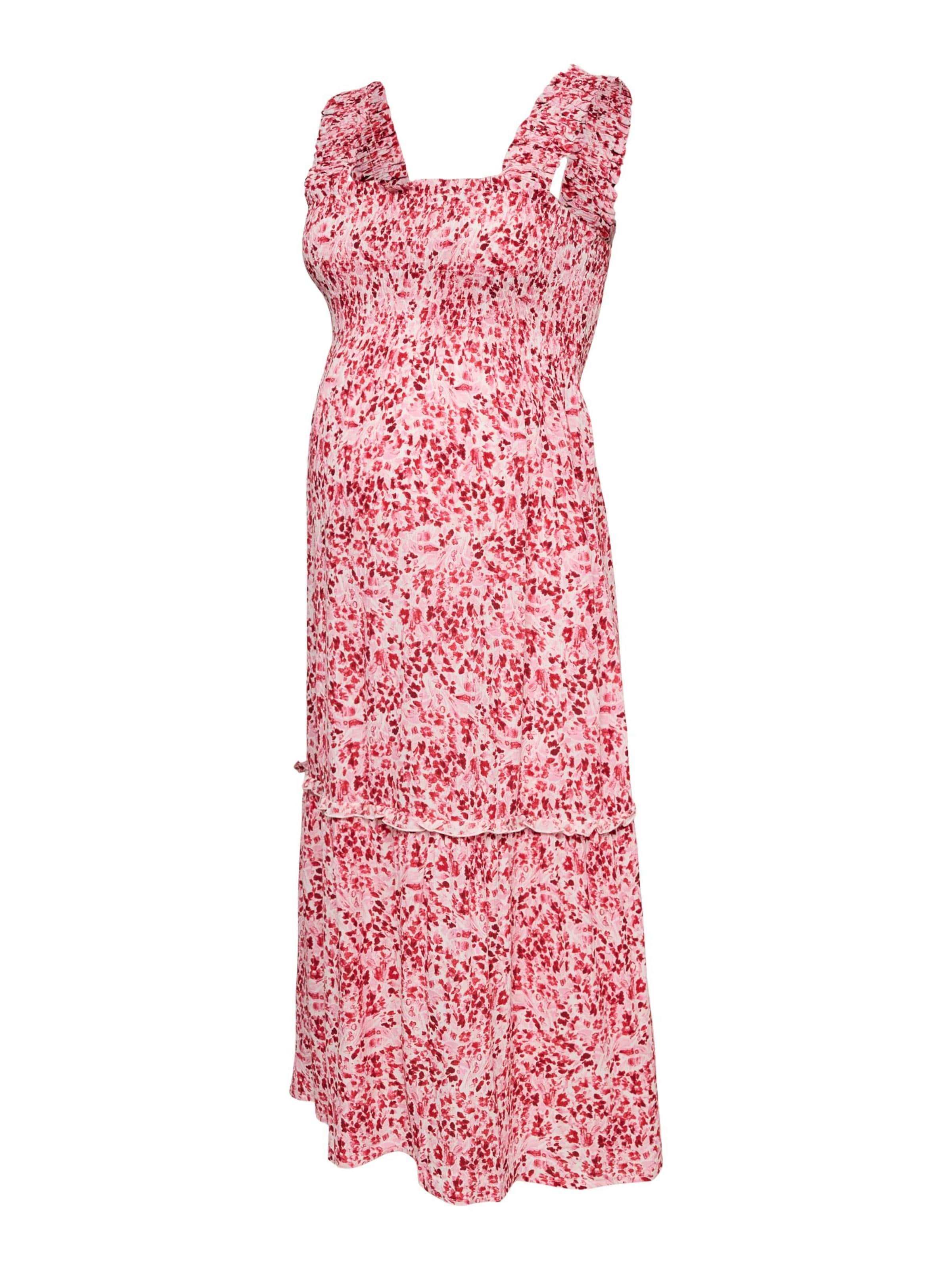 Vero Moda Maternity Dress 'VMMMenny' in Light pink / Dark red / White, Item view