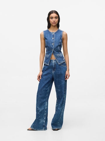 KARL LAGERFELD JEANS Wide leg Jeans in Blauw: voorkant