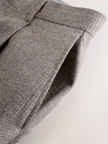 Next Regular Pleated Pants in Brown