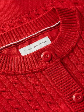 TOMMY HILFIGER Knit cardigan in Red