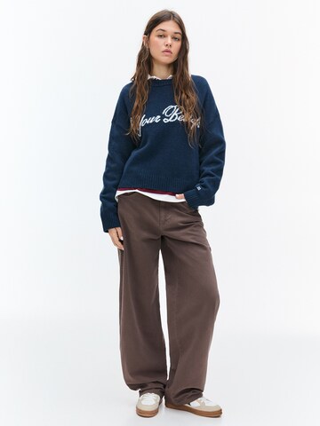 Pulover 'PACIFIC' de la Pull&Bear pe albastru