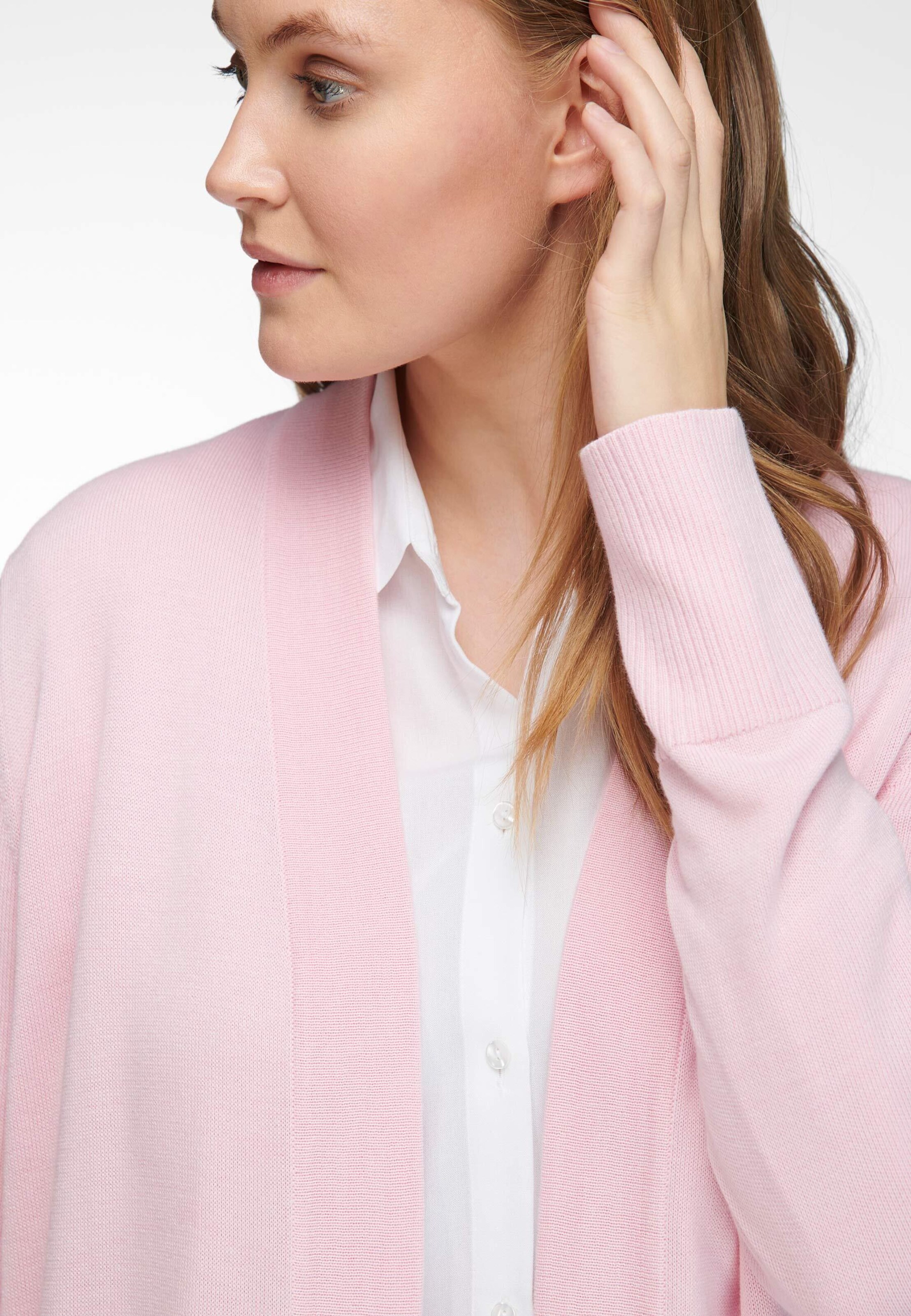 Frauen Große Größen Anna Aura Strickjacke in Rosa - LQ41202 Frauen Große Größen Anna Aura Strickjacke in Rosa - LQ41202