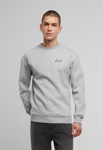 Forvert Sweatshirt 'Crewn. Carlsbad' in Grau: Vorderseite