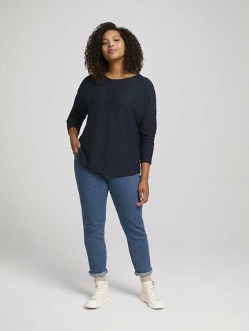 T-shirt Tom Tailor Women + en bleu