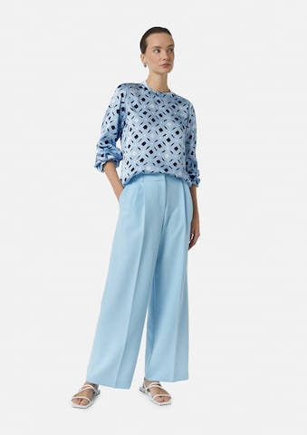 comma casual identity Bluse in Blau