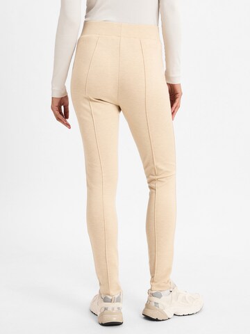 OPUS Slim fit Pleat-Front Pants 'Ekaja' in Beige