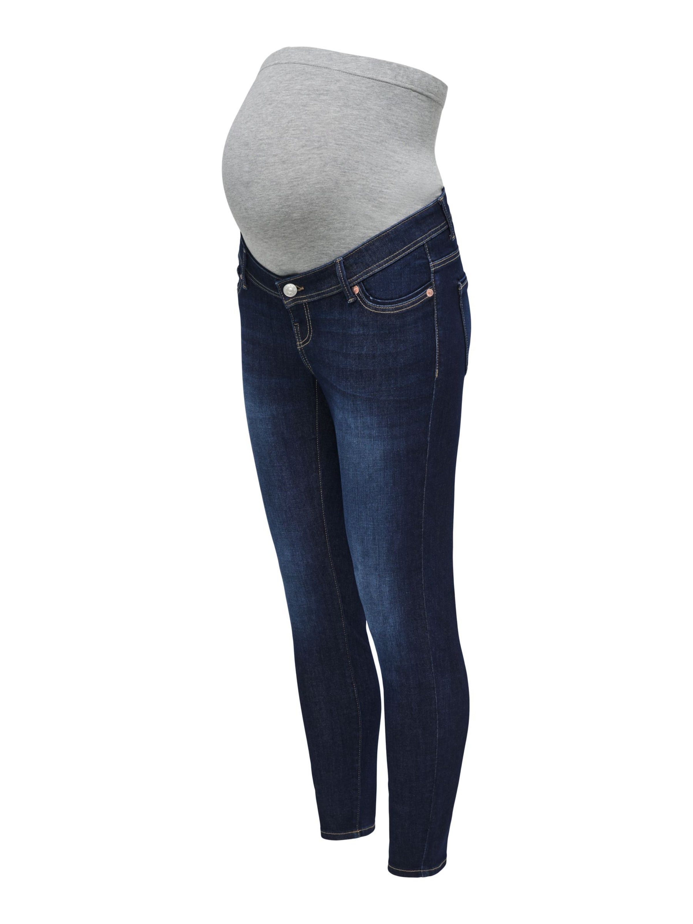 Only Maternity Skinny Jeans 'OLMWow' in Blauw: voorkant